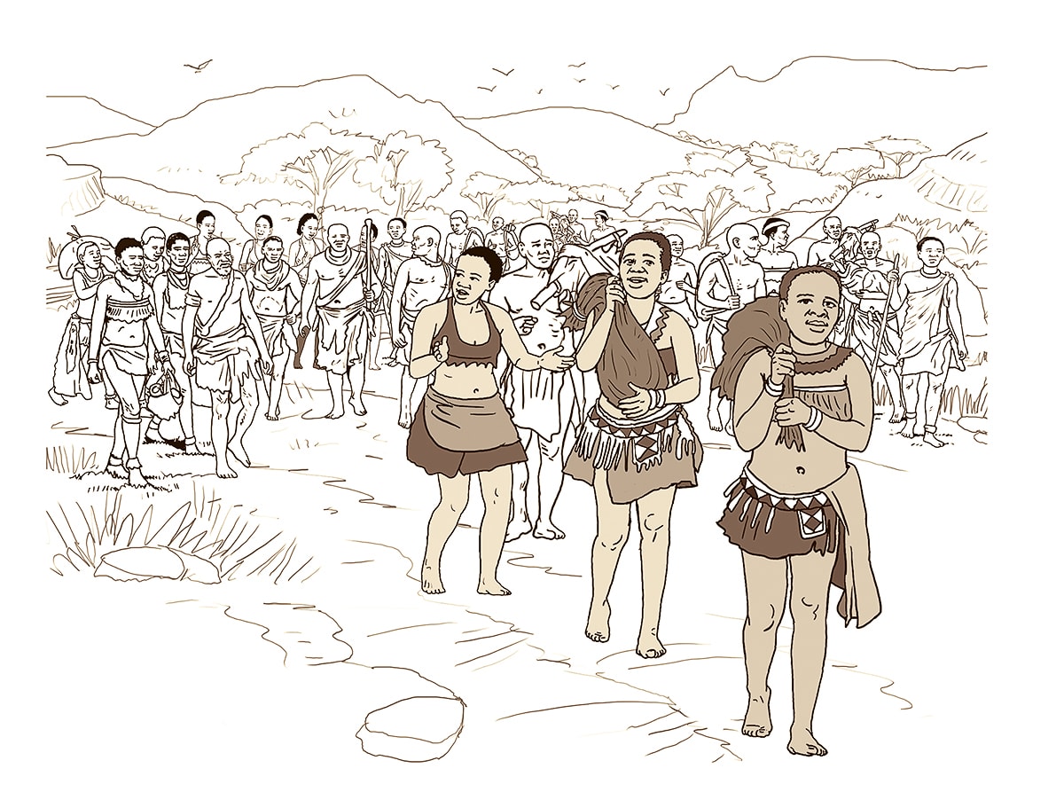 Muzila prepares his people to return to the Gaza Kingdom.